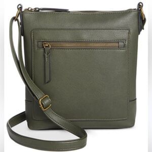 Style & Co Hudsonn Crossbody Bag Black -Small, Zip Closure, Adjustable Strap bag